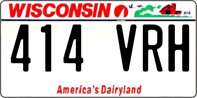 WI license plate 414VRH