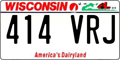 WI license plate 414VRJ