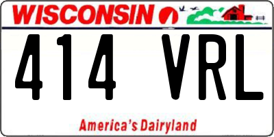 WI license plate 414VRL