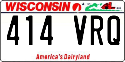 WI license plate 414VRQ