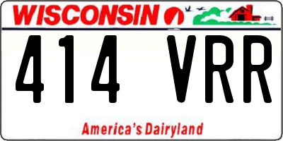 WI license plate 414VRR