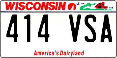 WI license plate 414VSA