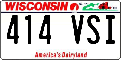 WI license plate 414VSI