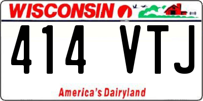 WI license plate 414VTJ