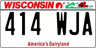 WI license plate 414WJA