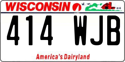 WI license plate 414WJB