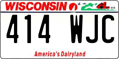 WI license plate 414WJC