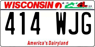 WI license plate 414WJG