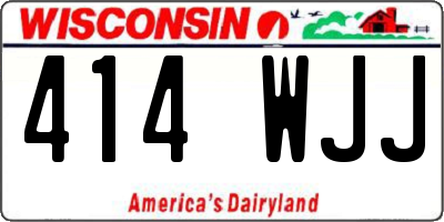 WI license plate 414WJJ