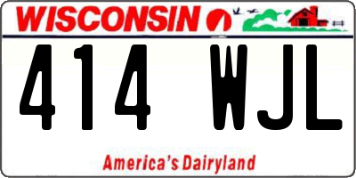 WI license plate 414WJL