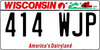 WI license plate 414WJP
