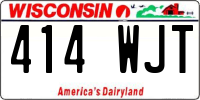 WI license plate 414WJT
