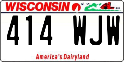 WI license plate 414WJW