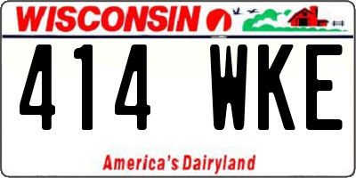 WI license plate 414WKE