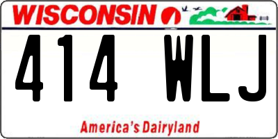 WI license plate 414WLJ