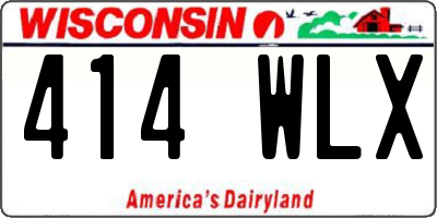 WI license plate 414WLX