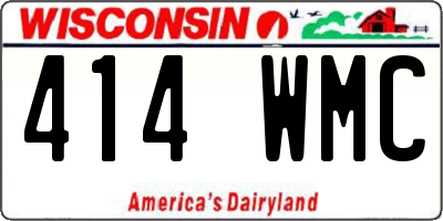 WI license plate 414WMC