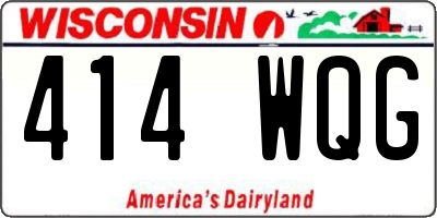 WI license plate 414WQG