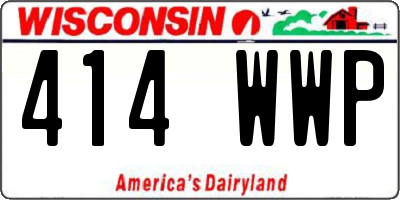 WI license plate 414WWP