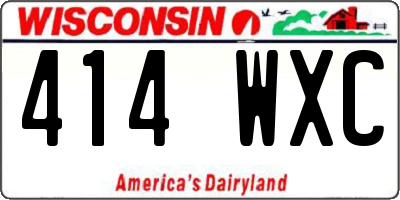 WI license plate 414WXC