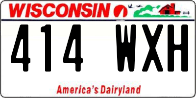 WI license plate 414WXH