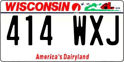WI license plate 414WXJ