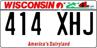 WI license plate 414XHJ