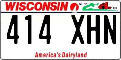 WI license plate 414XHN