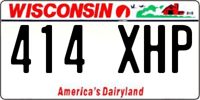 WI license plate 414XHP