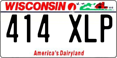 WI license plate 414XLP