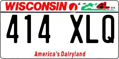 WI license plate 414XLQ