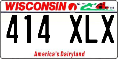 WI license plate 414XLX
