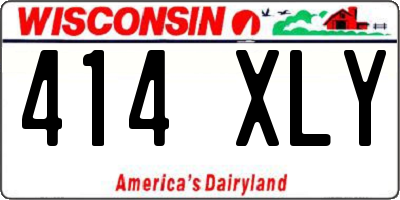 WI license plate 414XLY