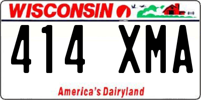 WI license plate 414XMA
