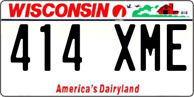 WI license plate 414XME