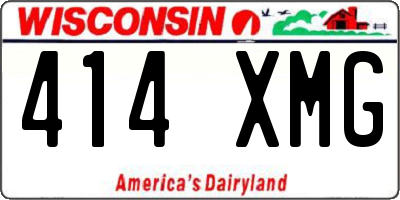 WI license plate 414XMG