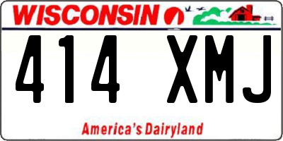 WI license plate 414XMJ