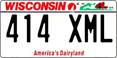 WI license plate 414XML