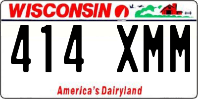WI license plate 414XMM