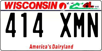 WI license plate 414XMN