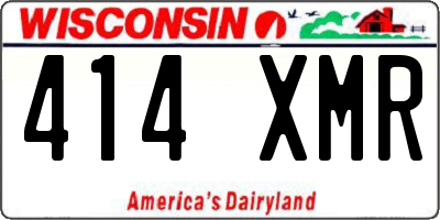 WI license plate 414XMR