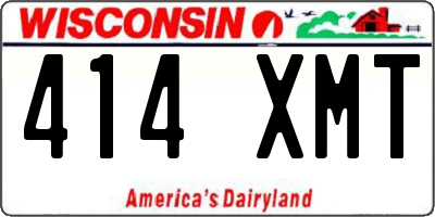 WI license plate 414XMT