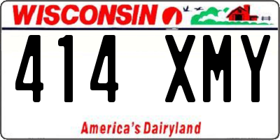 WI license plate 414XMY