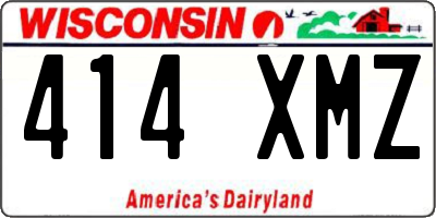 WI license plate 414XMZ