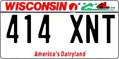 WI license plate 414XNT