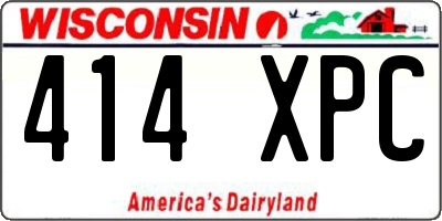 WI license plate 414XPC