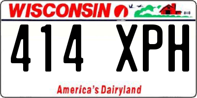 WI license plate 414XPH
