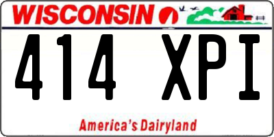 WI license plate 414XPI