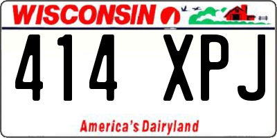 WI license plate 414XPJ