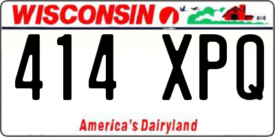 WI license plate 414XPQ
